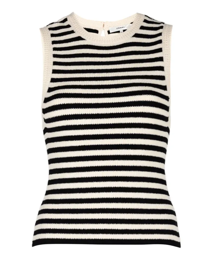 Frame Denim crew-neck vest - Schwarz Schwarz