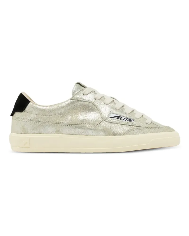 AUTRY suede panelled sneakers - Silber Silber