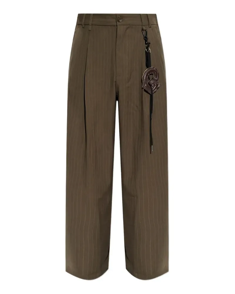 Song For The Mute Bundfaltenhose mit Nadelstreifen - Braun Braun