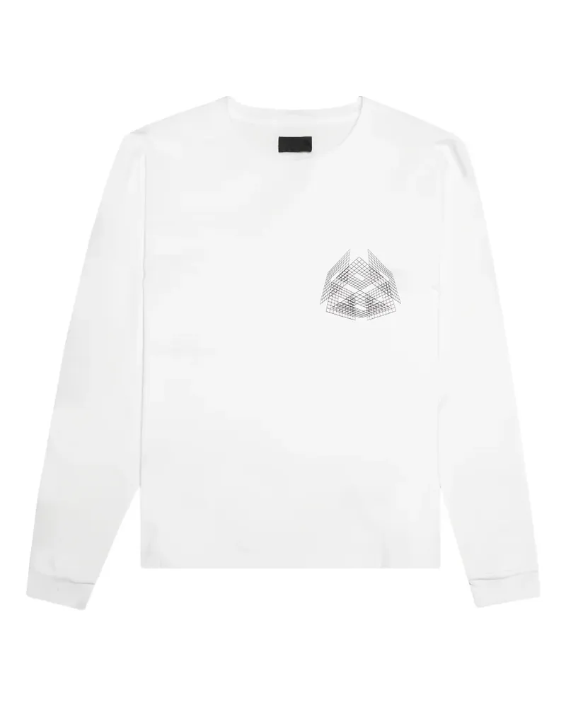 RTA Lawrence Langarmshirt - Weiß Weiß