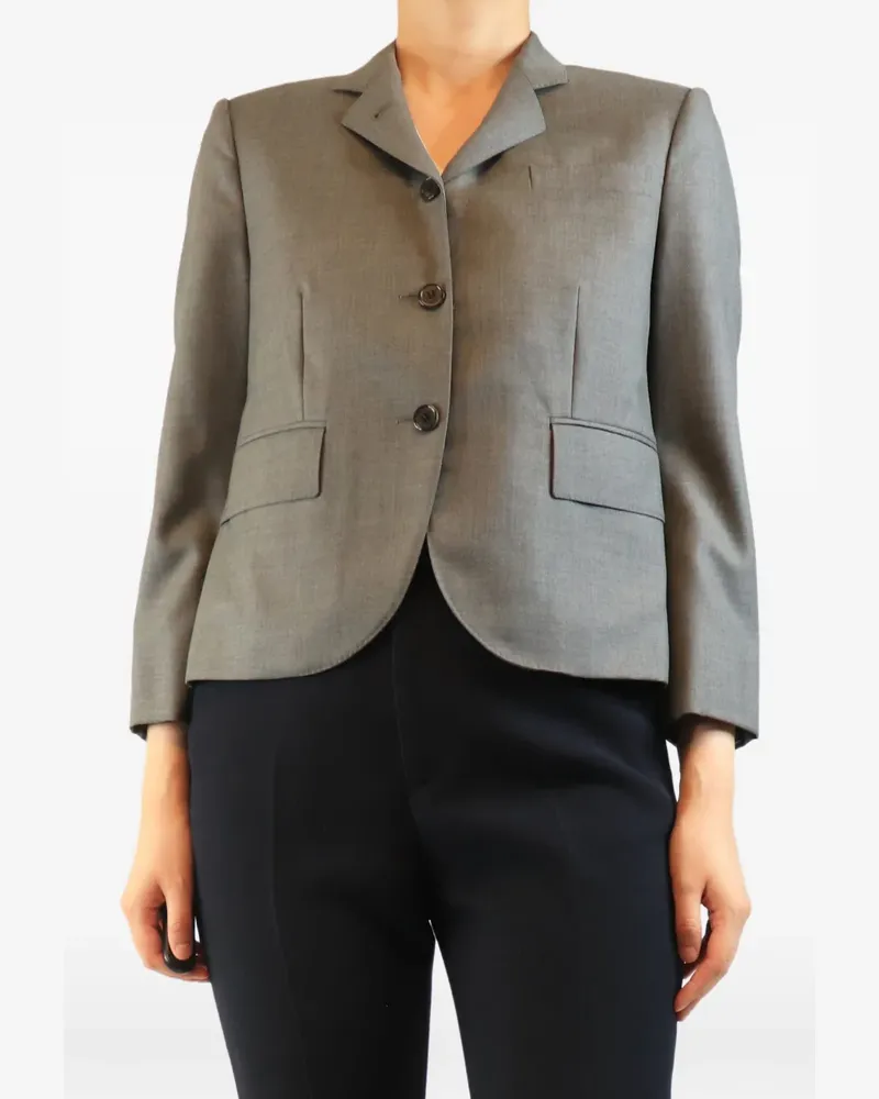 Thom Browne single-breasted wool blazer - Grau Grau
