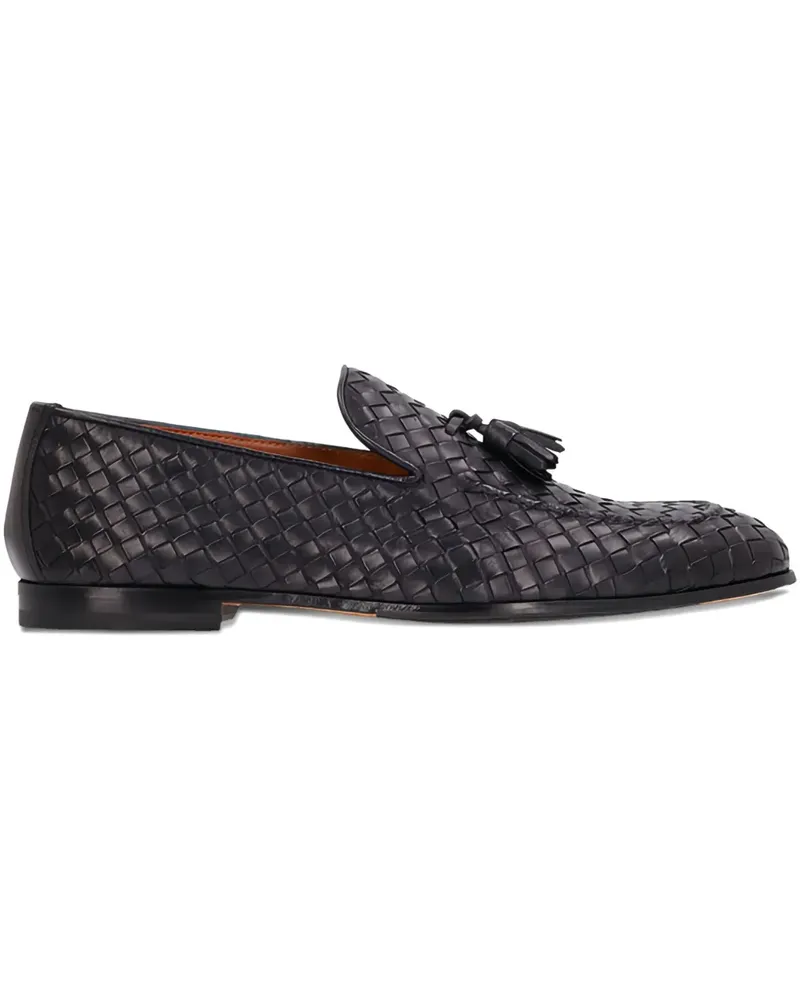 Doucal´s Gewebte Loafer mit Quasten - Blau Blau