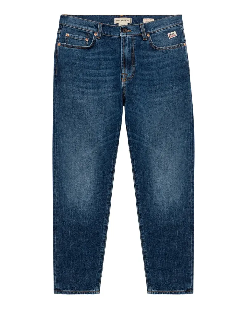 Roy Roger's Dapper logo-patch jeans - Blau Blau