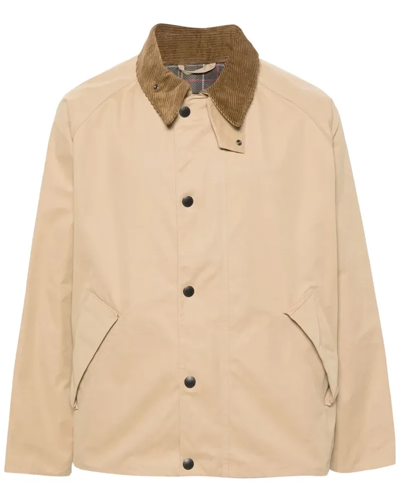 Barbour Gabardine-Jacke mit Druckknöpfen - Nude Nude