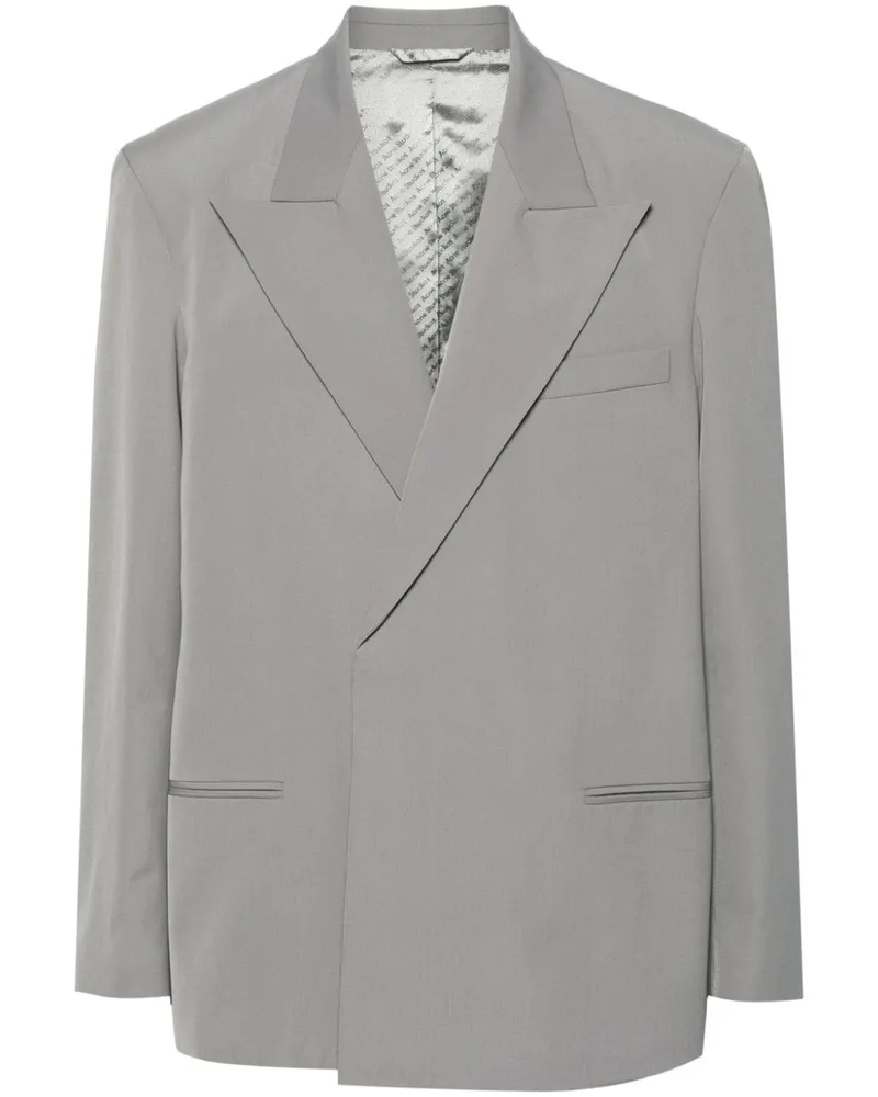 Acne Studios Doppelreihiger Blazer - Grau Grau
