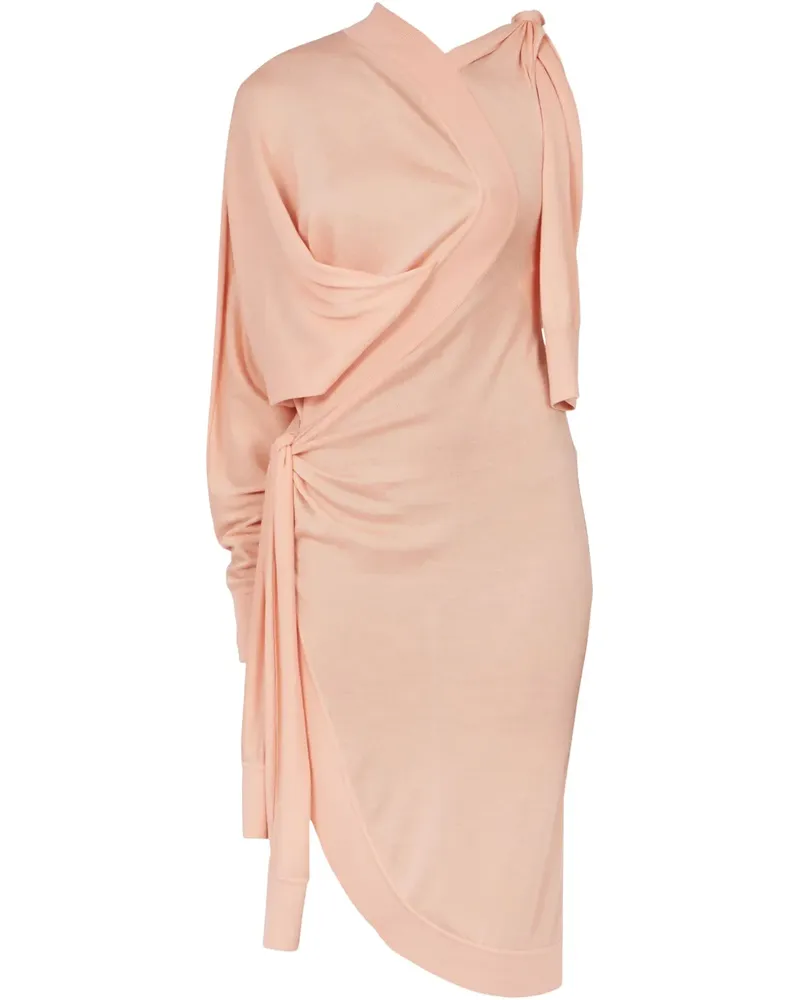 Ferragamo Asymmetrisches Strickkleid - Rosa Rosa