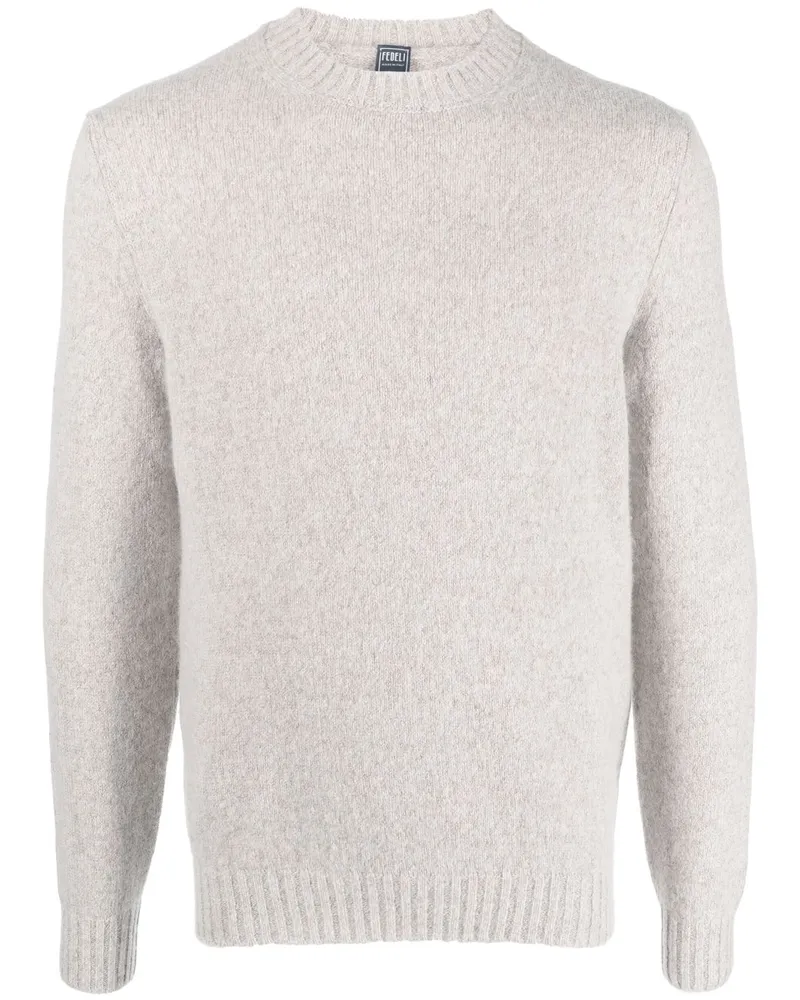 Fedeli Pullover mit Rundhalsausschnitt - Nude Nude