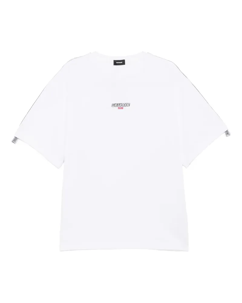 WE 11 DONE T-Shirt mit Logo-Prägung - Weiß Weiß