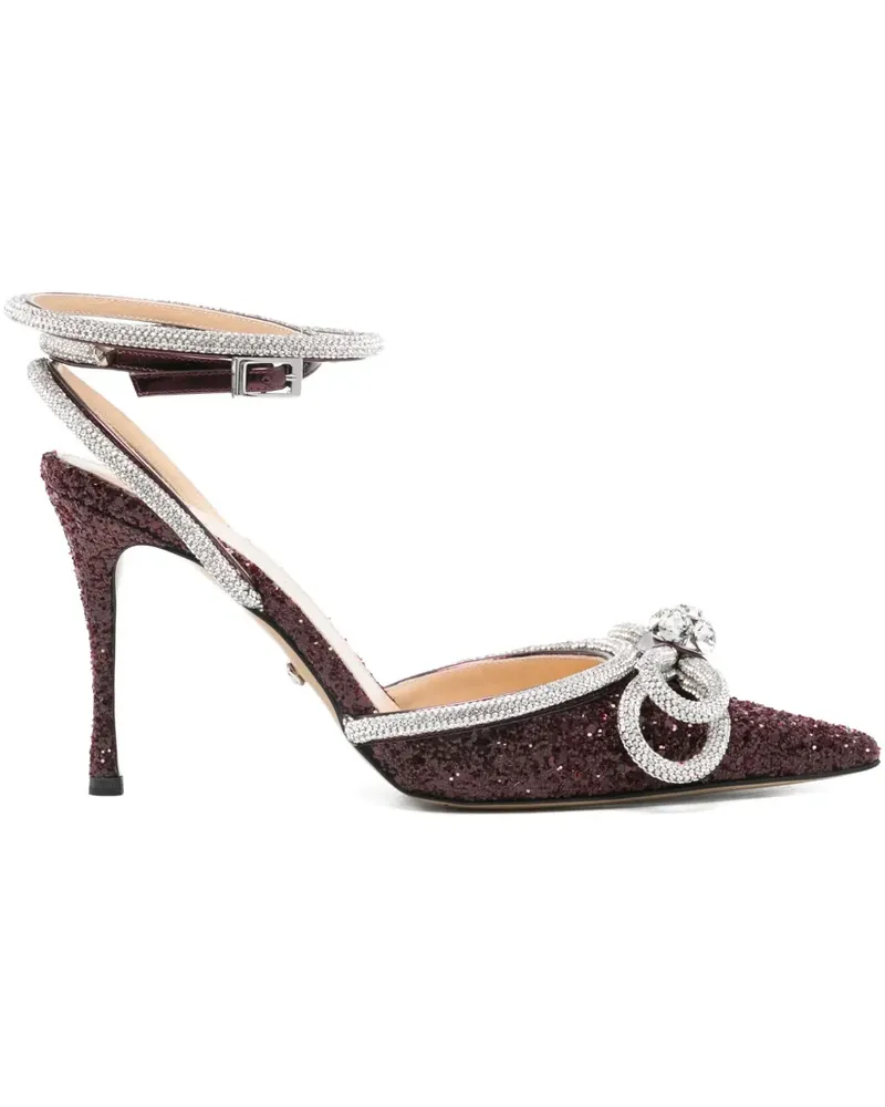 Mach & Mach crystal-embellished bow pumps - Rot Rot