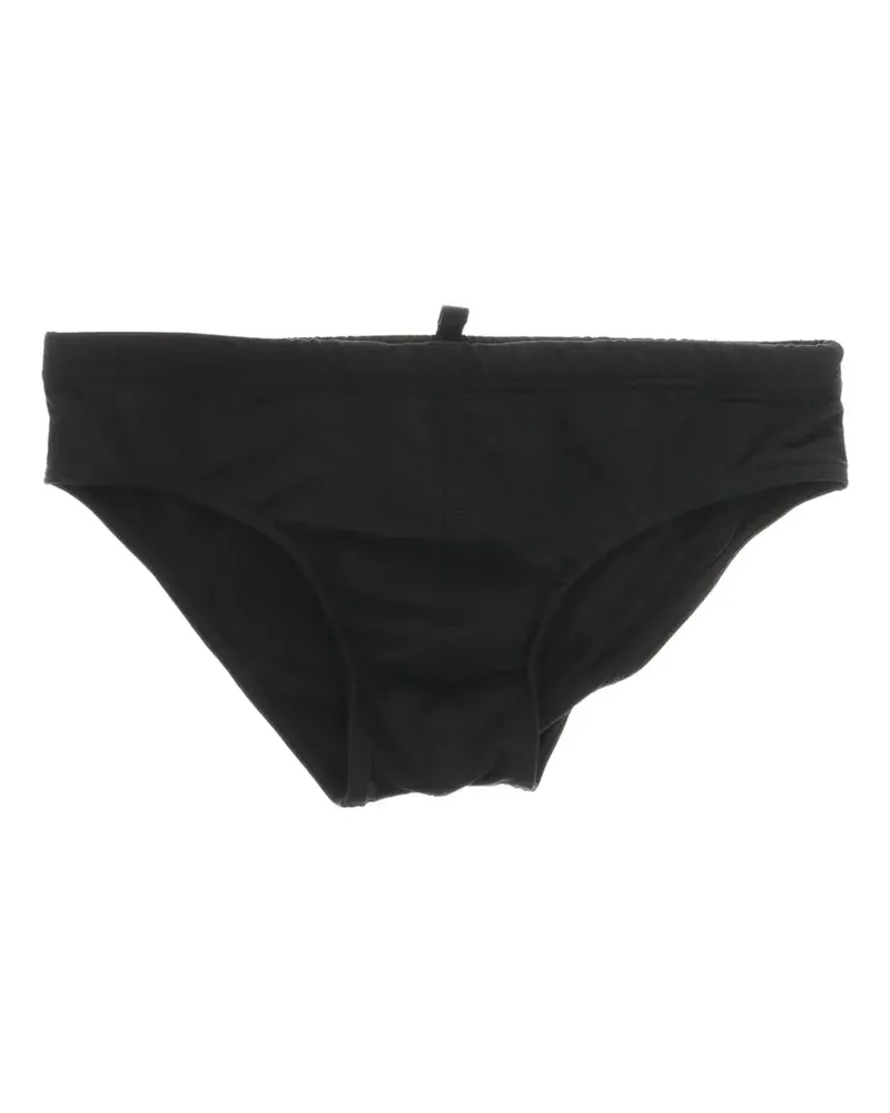 Dsquared2 Badehose mit Logo-Print - Schwarz Schwarz