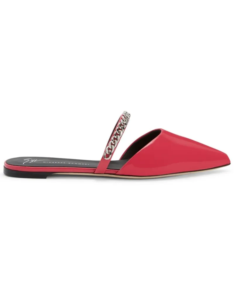 Giuseppe Zanotti Mules mit Kettendetail - Rosa Rosa