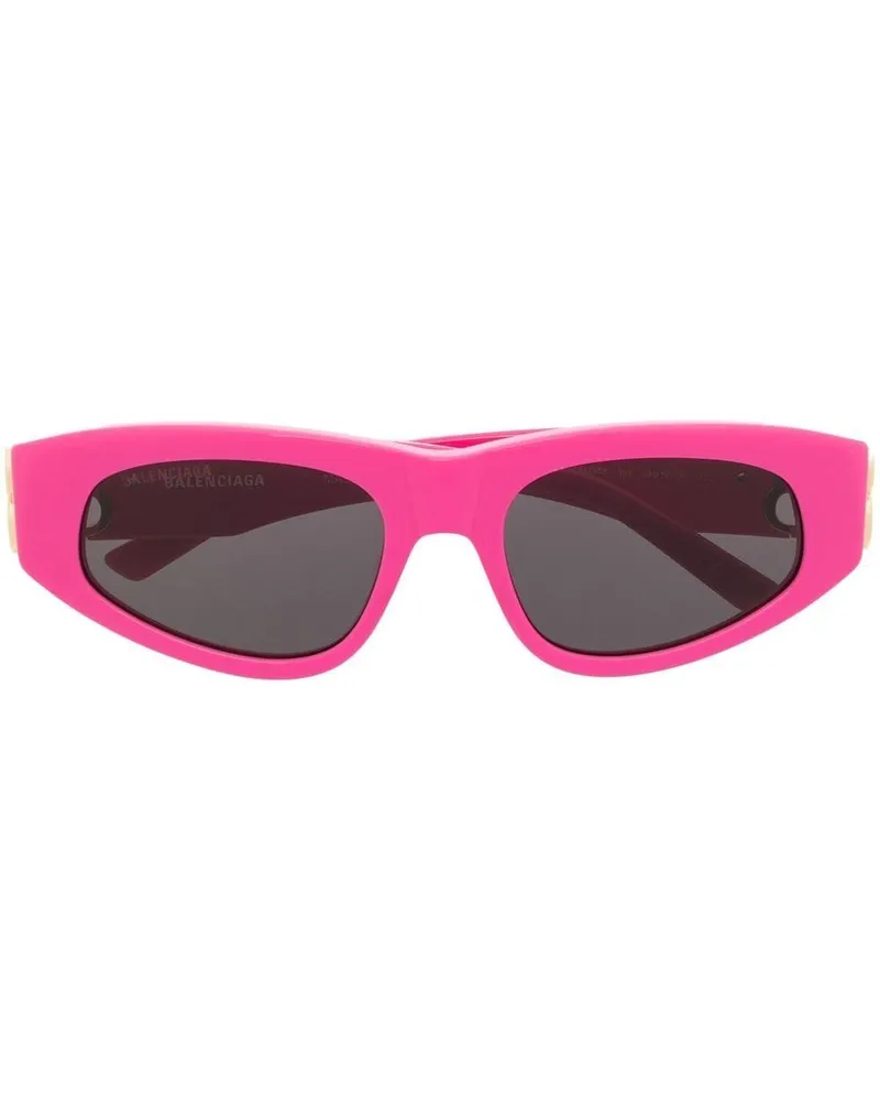 Balenciaga Cat-Eye-Sonnenbrille mit Logo Rosa