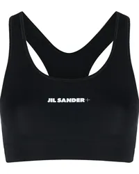 Jil Sander Sport-BH mit Logo-Print Schwarz