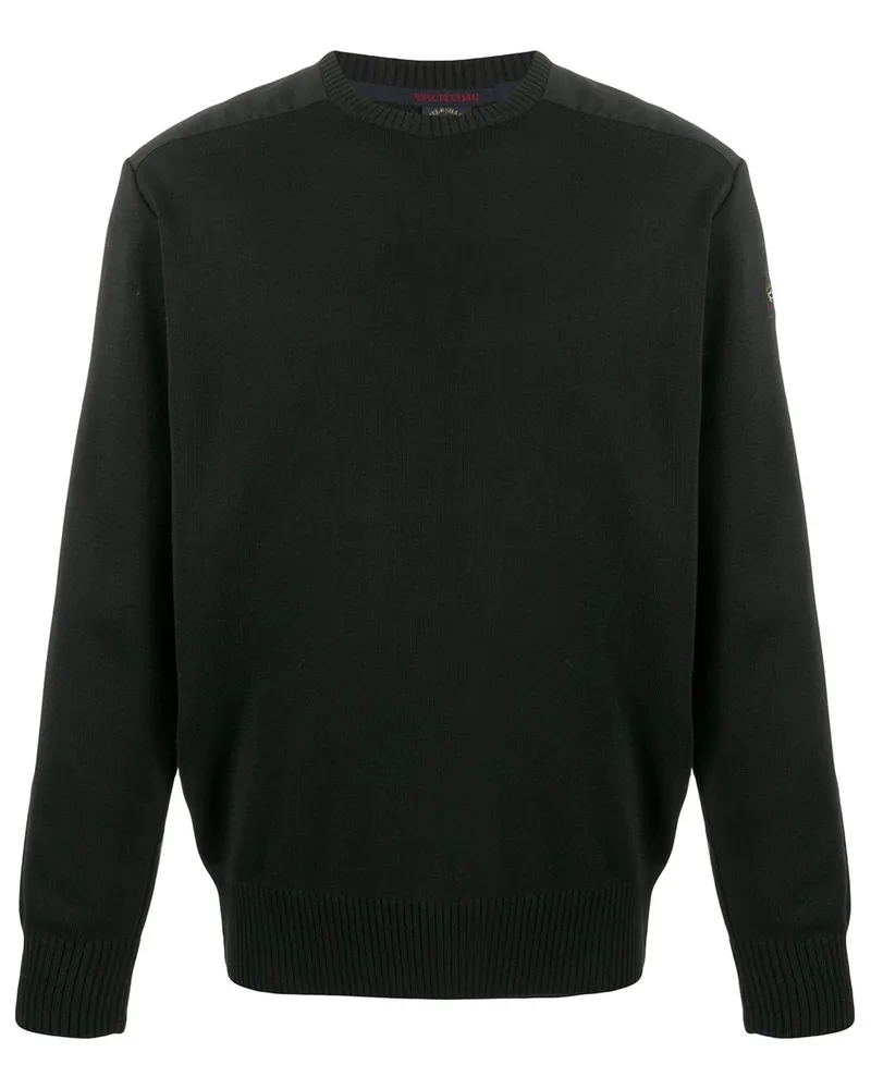 Paul & Shark Pullover mit Logo-Stickerei - Schwarz Schwarz