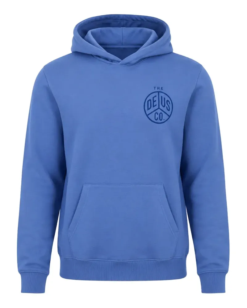 Deus Ex Machina Hoodie mit Logo-Print - Blau Blau