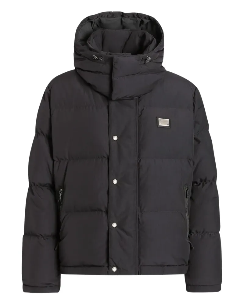 Dolce & Gabbana Gefütterte Kapuzenjacke - Grau Grau