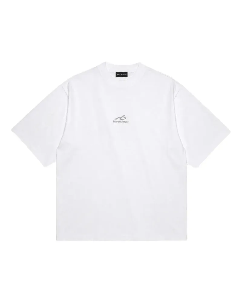 Balenciaga Mittelgroßes Bodies T-Shirt in Weiß Weiß
