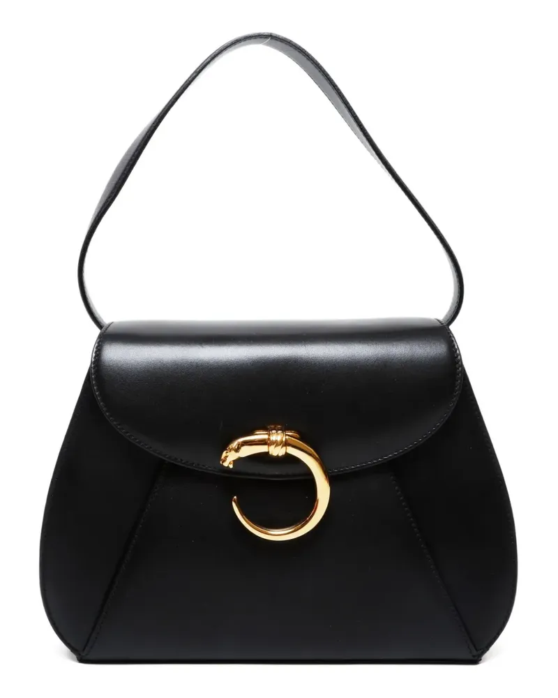 Cartier 2000-2020s Panther Schultertasche - Schwarz Schwarz
