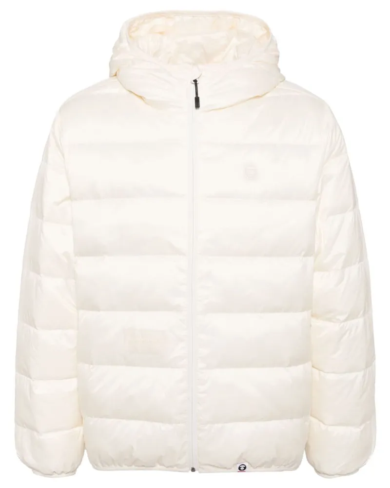 BAPE Daunenjacke mit Logo - Nude Nude