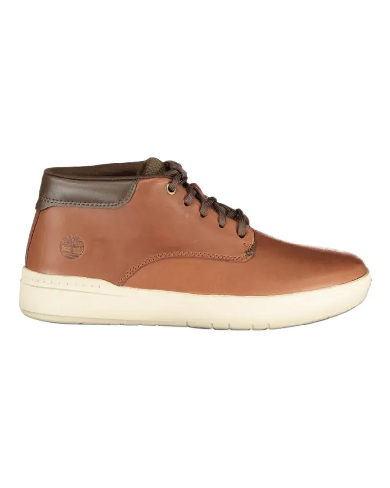 Timberland logo-debossed lace-up sneakers - Braun Braun