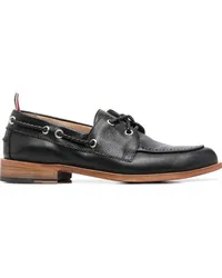 Thom Browne Schnürschuhe mit Ripsbandschlaufe Schwarz