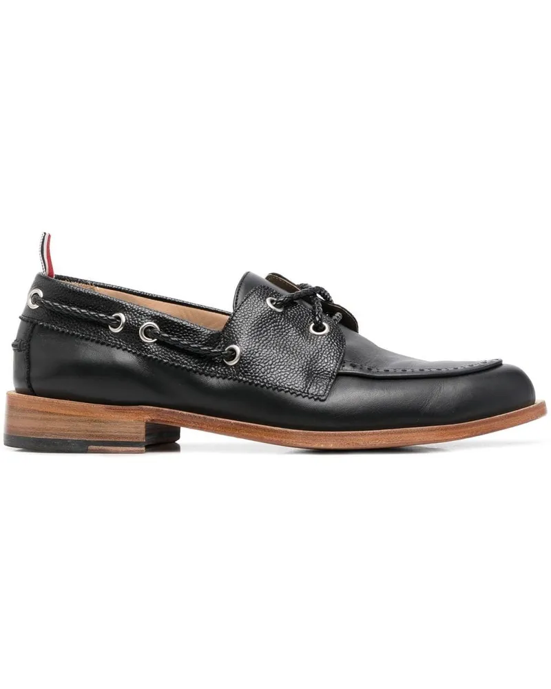 Thom Browne Schnürschuhe mit Ripsbandschlaufe - Schwarz Schwarz