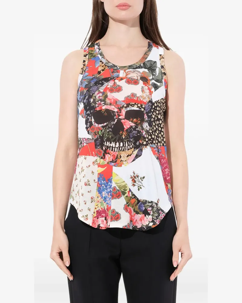 Alexander McQueen T-Shirt mit Paisley-Effekt - Nude Nude