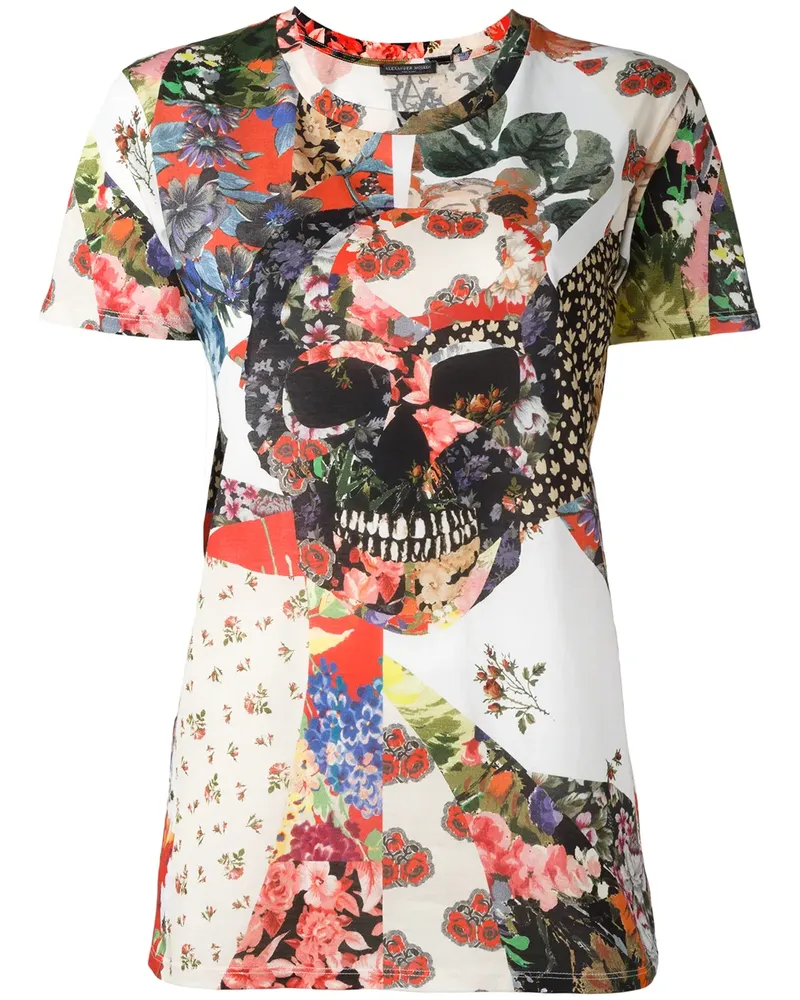 Alexander McQueen T-Shirt mit Paisley-Effekt - Mehrfarbig Mehrfarbig