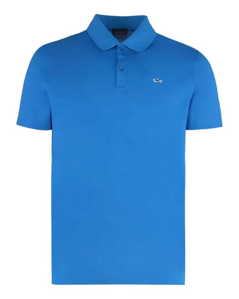 Paul & Shark Poloshirt aus Piqué - Blau Blau
