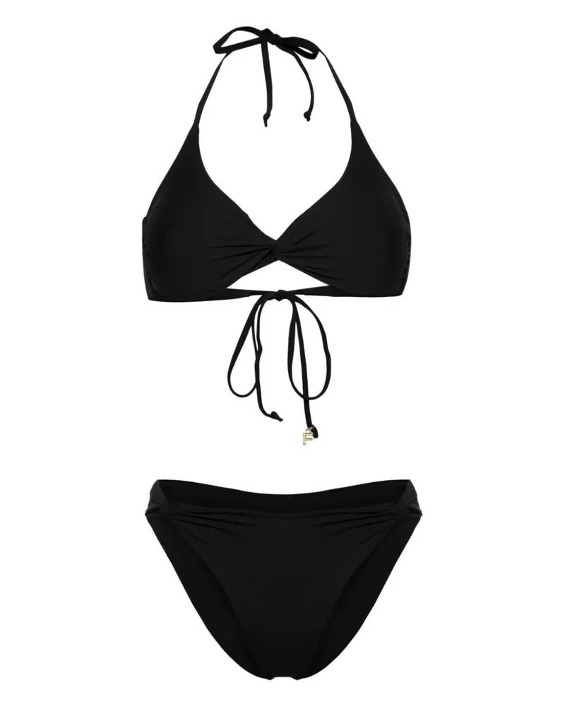 FISICO-Cristina Ferrari Drapierter Bikini - Schwarz Schwarz