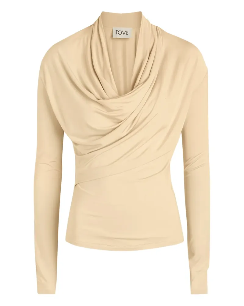 TOVE draped top - Nude Nude