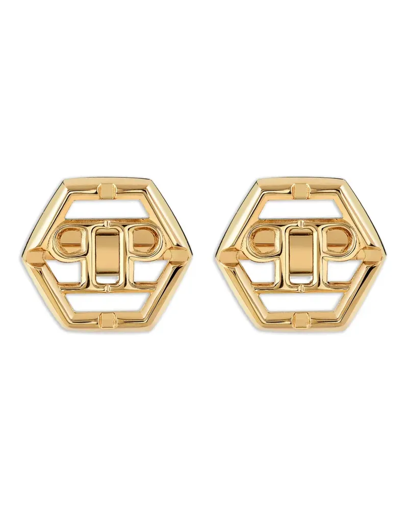 Philipp Plein Plein Icon cufflinks - Gold Gold