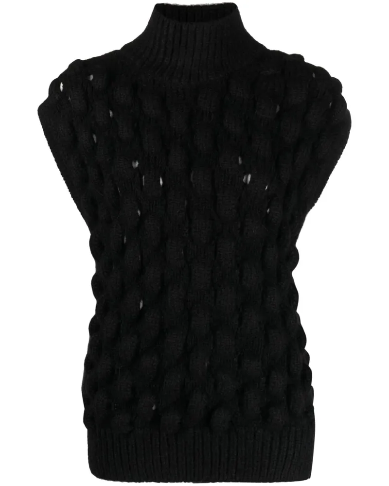Simone Rocha Klassischer Pullunder - Schwarz Schwarz