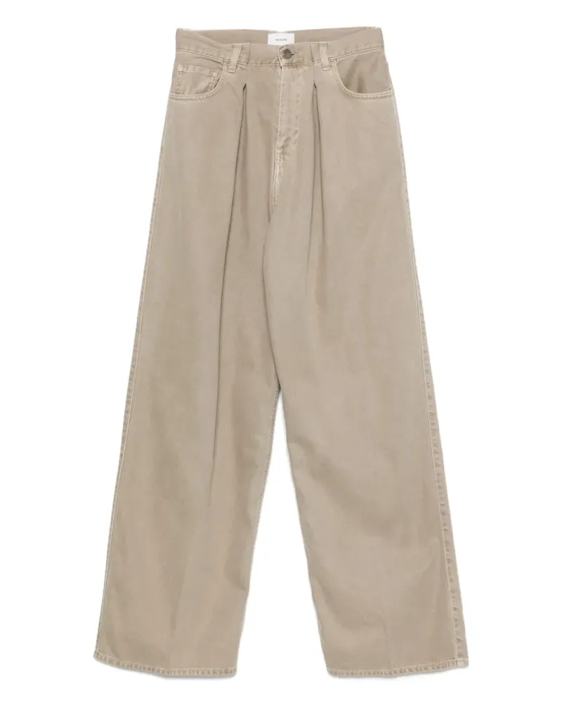 Haikure Jeans mit Falten - Nude Nude