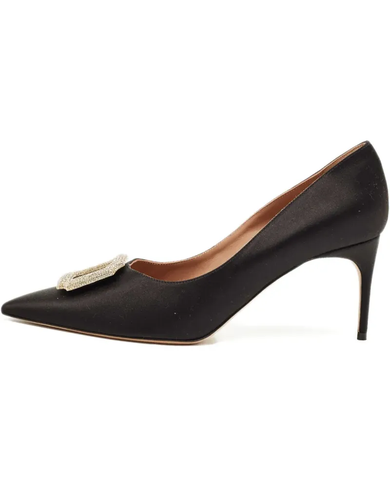 Malone Souliers Monroe satin pumps - Schwarz Schwarz