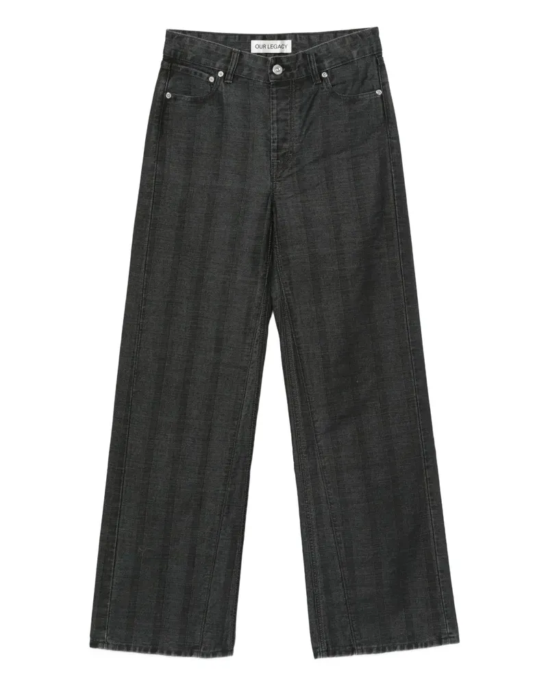 Our Legacy straight-leg jeans - Schwarz Schwarz
