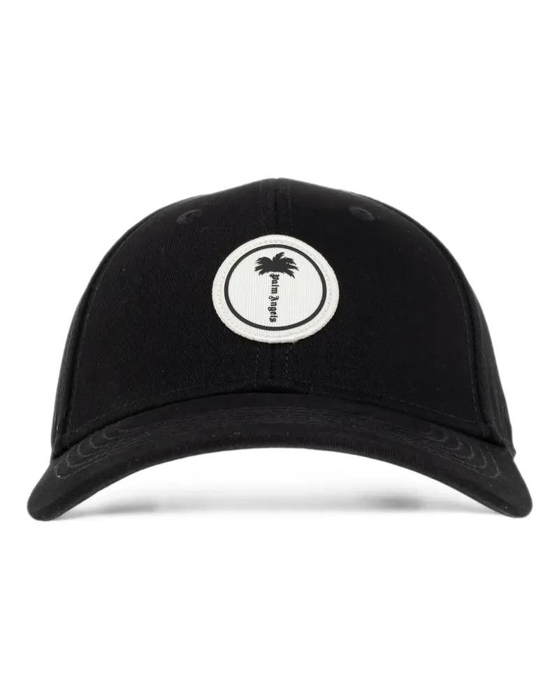 Palm Angels Baseballkappe mit Logo-Patch - Schwarz Schwarz