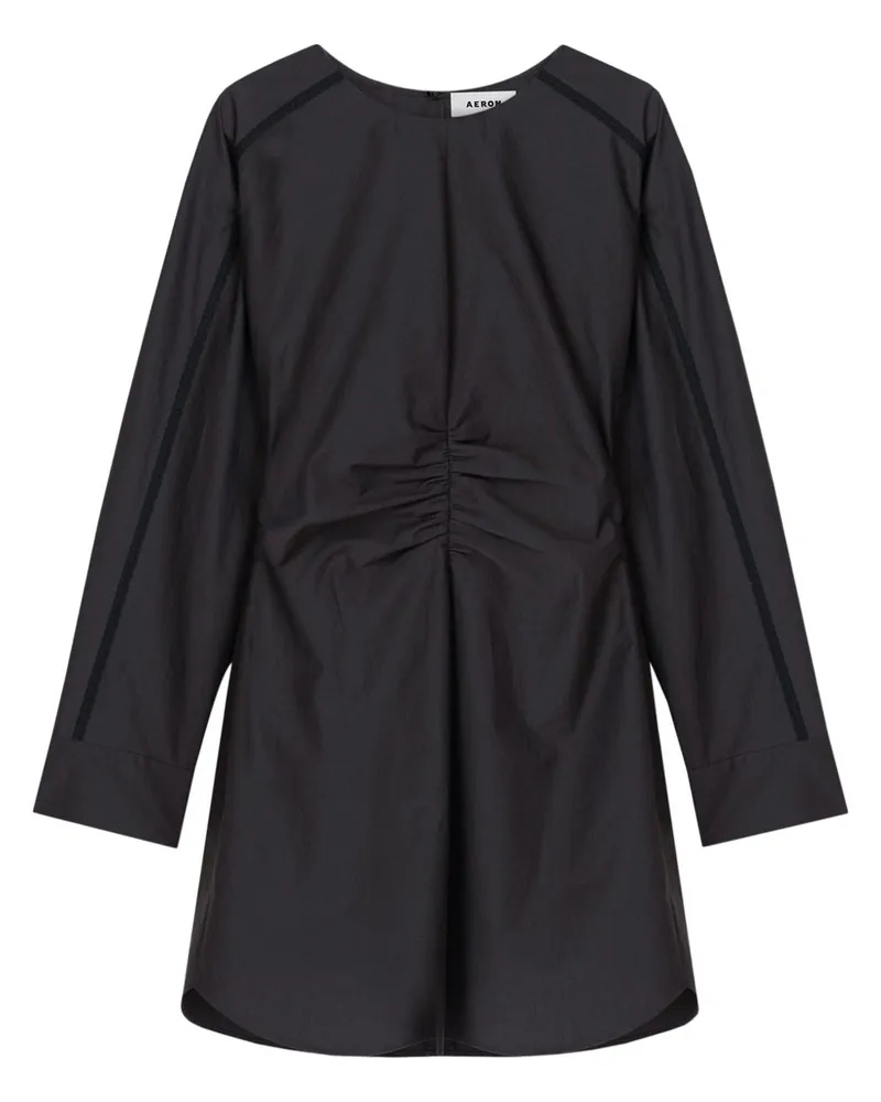 AERON Gerafftes Minikleid - Grau Grau