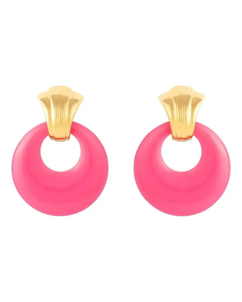 Kenneth Jay Lane 1990s Ohrringe - Rosa Rosa