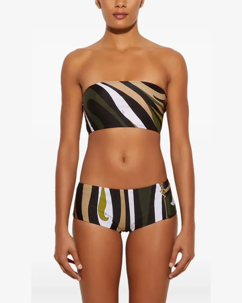 Emilio Pucci Bikinioberteil mit Marmo-Print - Grün Grün