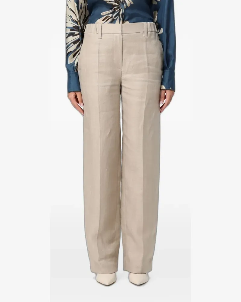 Brunello Cucinelli Gerade Hose mit Monile-Verzierung - Nude Nude
