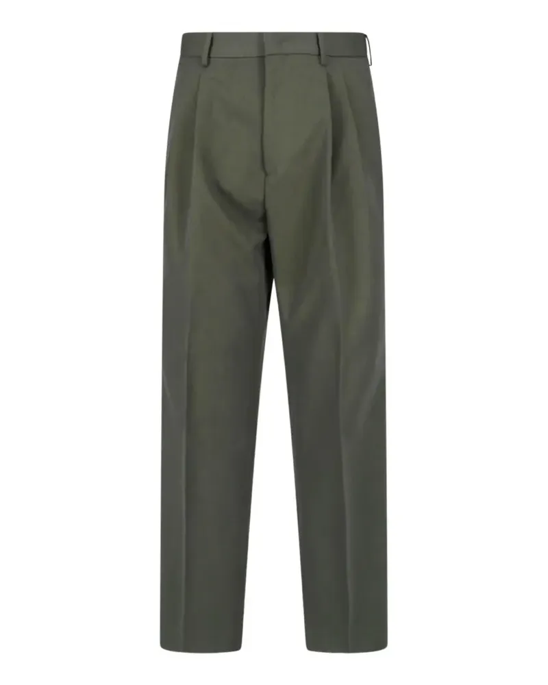 Be Able pleated-detail straight-leg trousers - Grün Grün