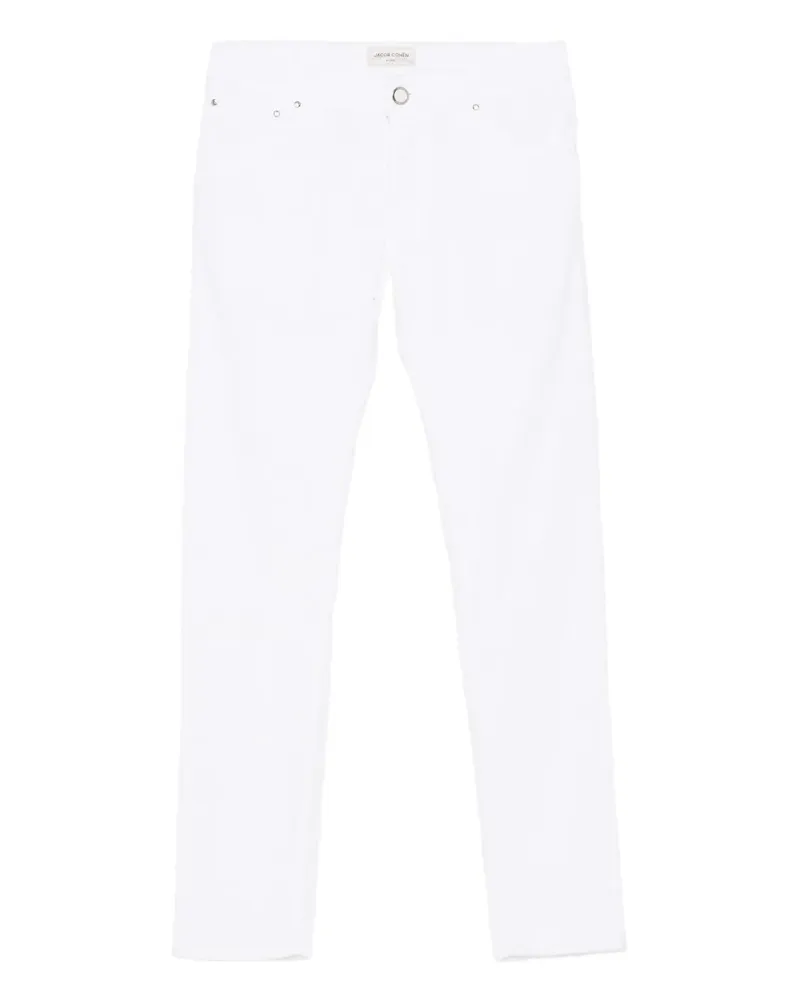 Jacob Cohën Five-Pocket-Hose - Weiß Weiß