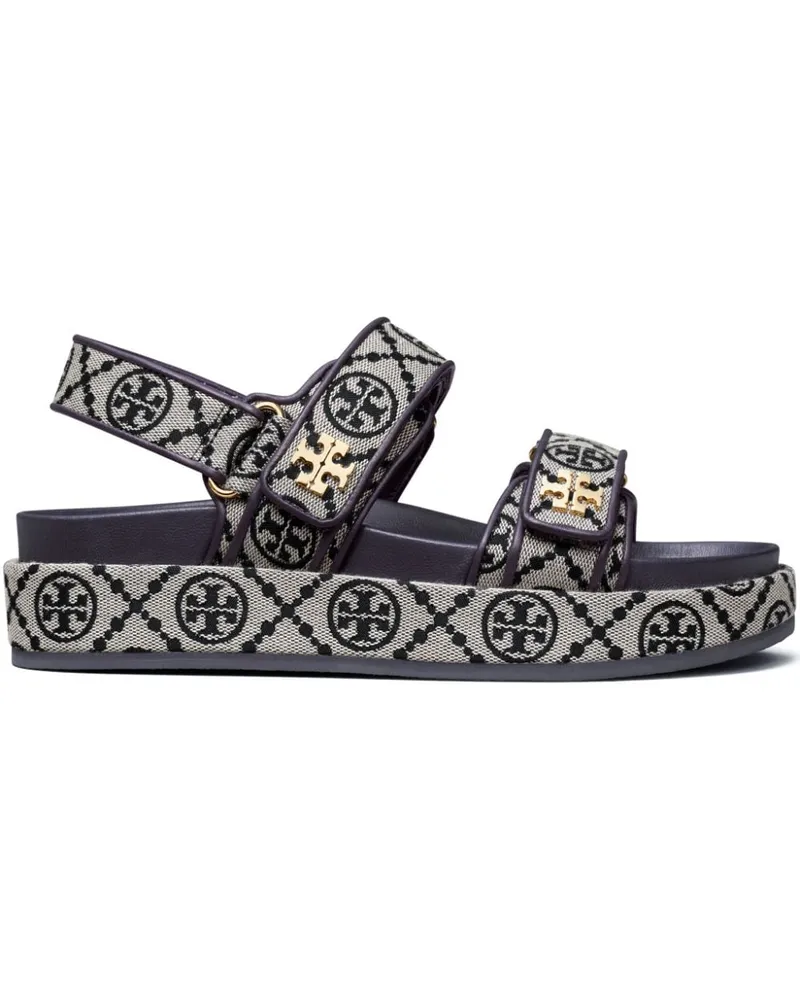 Tory Burch Kira Sport Sandalen mit Monogramm - Blau Blau