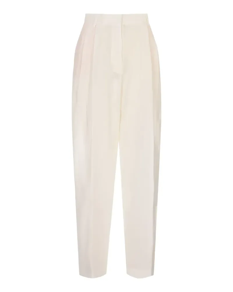 Fabiana Filippi pleated pressed-crease trousers - Nude Nude