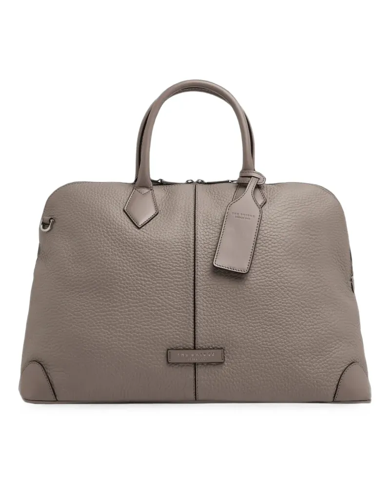 The Bridge Reisetasche aus Leder - Grau Grau
