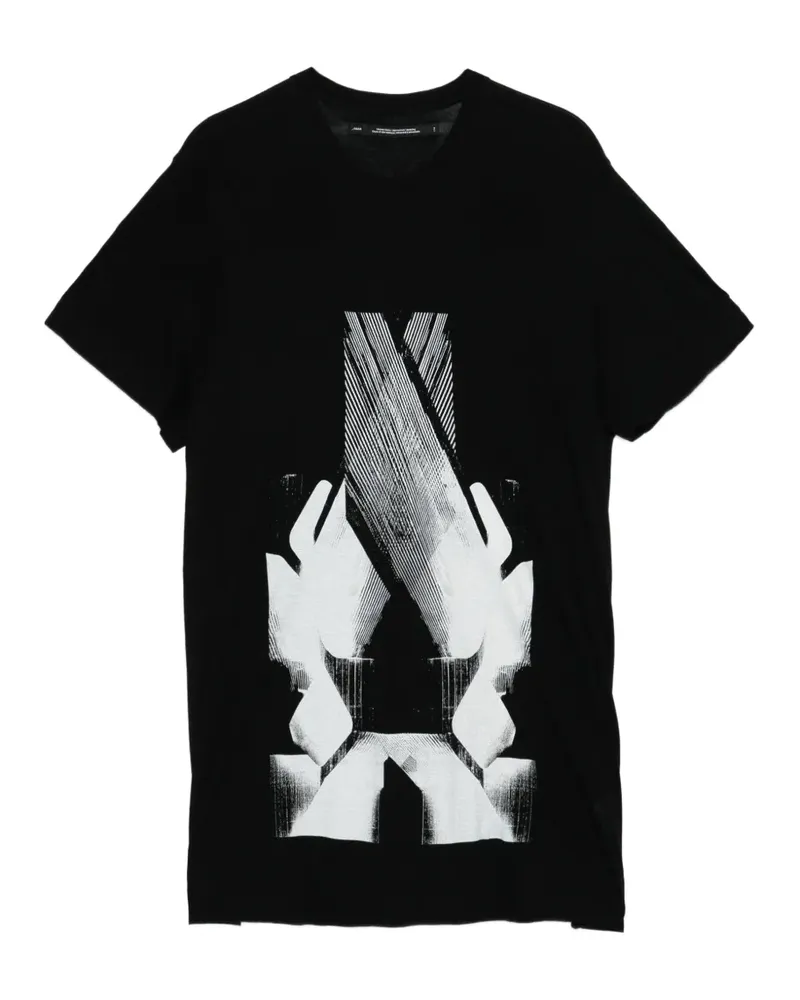 Julius T-Shirt mit grafischem Print - Schwarz Schwarz