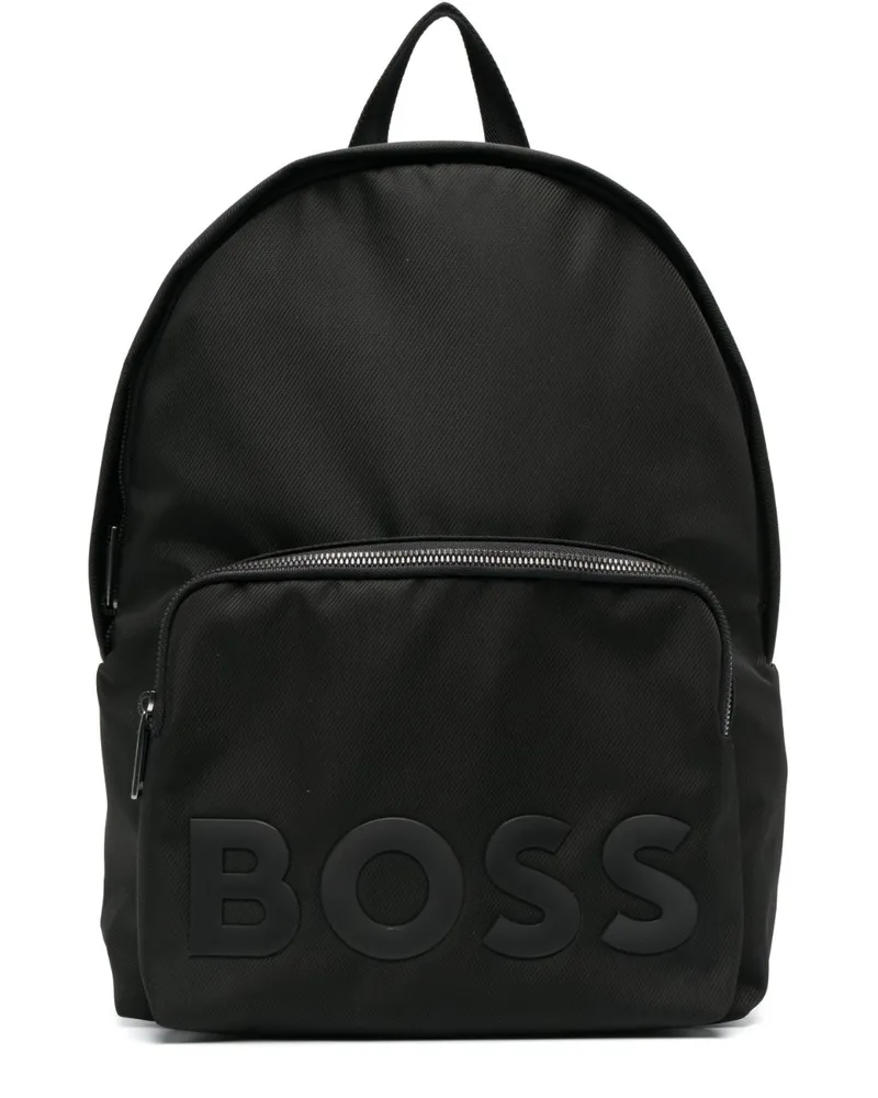 HUGO BOSS Rucksack mit Logo-Prägung Schwarz