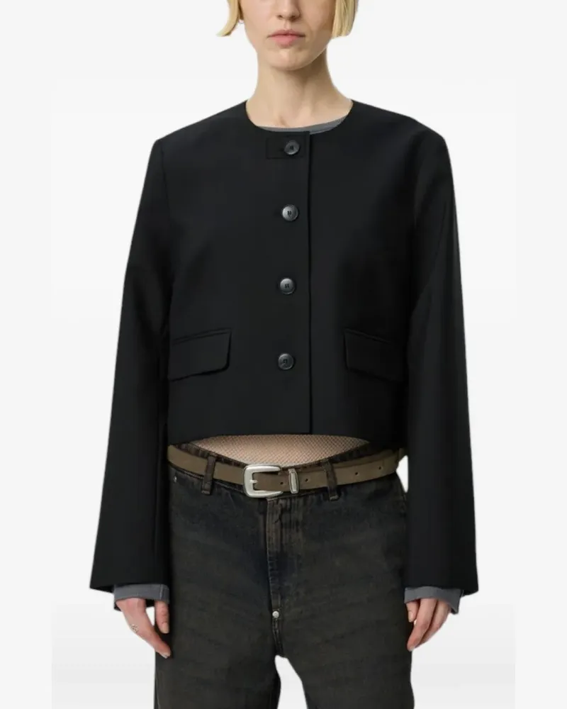 Mfpen Waitress Cropped-Jacke - Schwarz Schwarz
