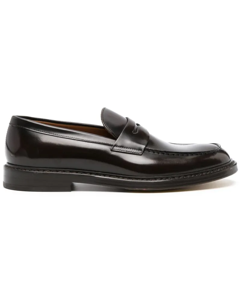 Doucal´s Penny-Loafer mit Glanzoptik - Braun Braun